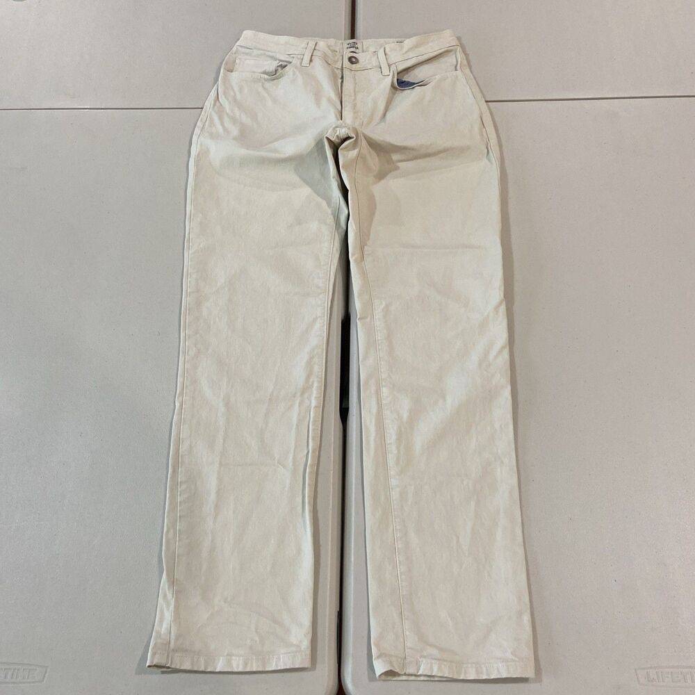 Flint And Tinder Pants Mens 31x32 Beige Straight Fit Chino Stretch Casual Twill